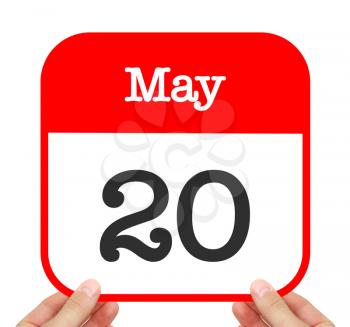 May 20 written on a calendar