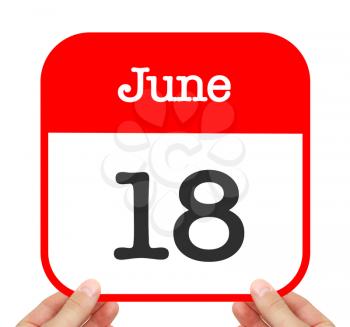 June 18 written on a calendar