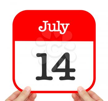 July 14 written on a calendar