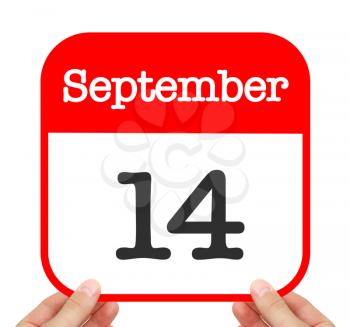 September 14 written on a calendar