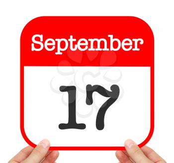 September 17 written on a calendar