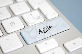 Agile written on a keyboard