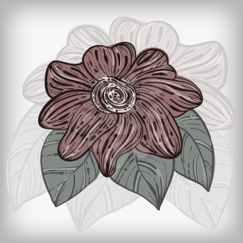 Royalty Free Clipart Image of a Background of a Flower