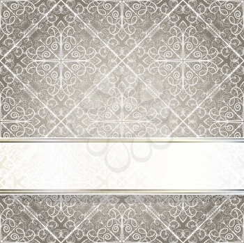 Royalty Free Clipart Image of a Background of Snowflakes with a Border