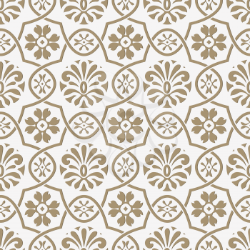 Vector seamless paper cut floral pattern, indian style, seamless pattern in swatch menu
