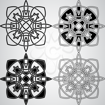 Vector Celtic Design Elements, fully editable eps 10 file 