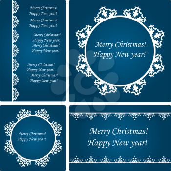Vector  Christmas Card Templates