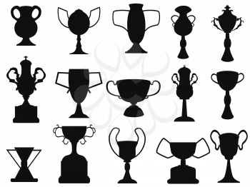 Royalty Free Clipart Image of Award Icons