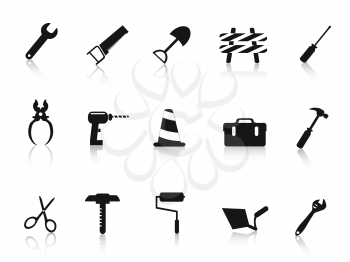 Royalty Free Clipart Image of Construction Icons