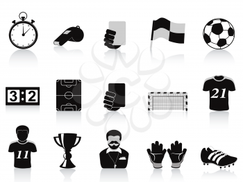 Royalty Free Clipart Image of Soccer Icons