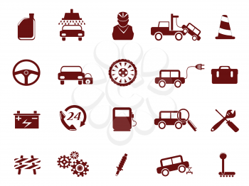 Royalty Free Clipart Image of Auto Repair Service Icons