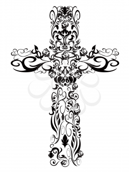 Royalty Free Clipart Image of a Cross