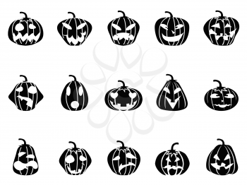 Royalty Free Clipart Image of Pumpkin Icons