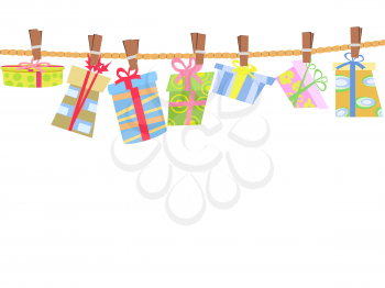 Royalty Free Clipart Image of Presents