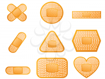 Royalty Free Clipart Image of Bandages