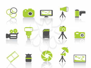 Royalty Free Clipart Image of Photography Icons