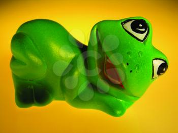 Royalty Free Photo of a Toy Frog