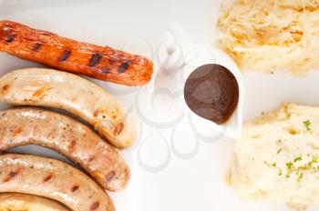selection of all main type of german wurstel saussages, frankfurter,wiener,bratwurst,Fränkische,Coburger,Kulmbacher,Nürnberger,Würzburger,Thüringe, MORE DELICIOUS FOOD ON PORTFOLIO