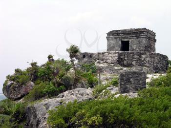 Royalty Free Photo of Mayan Ruins At Tulum, Mexico