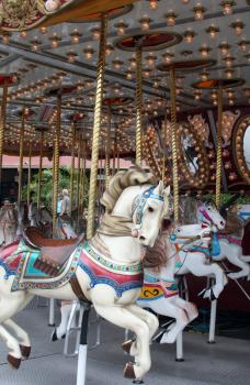 Royalty Free Photo of an Old Fashioned Merry-Go-Round