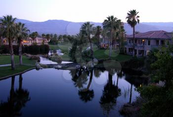 Royalty Free Photo of a Palm Springs Resort