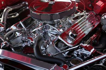 Royalty Free Photo of a 1967 Chevy Camaro Engine