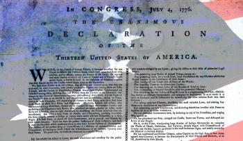 Royalty Free Photo of the American Declaration of Independence 