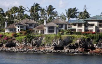 Royalty Free Photo of Houses in Hawaii