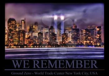 Royalty Free Photo of a World Trade Center Memorial