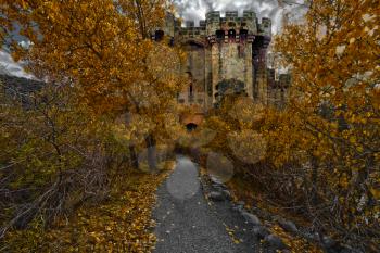 Royalty Free Photo of a Path to a Castle