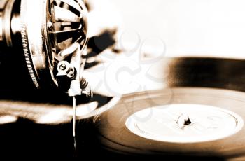 Royalty Free Photo of a Vintage Phonograph