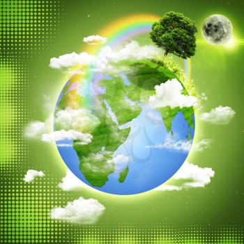 Green Earth. Abstract natural backgrounds