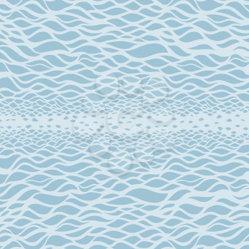 Royalty Free Clipart Image of a Wavy Background