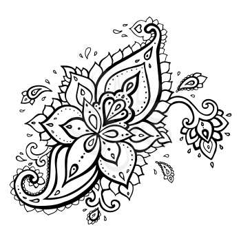 Paisley. Ethnic ornament. Hand Drawn Vector illustration isolated