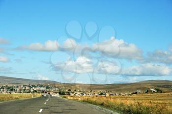 Royalty Free Photo of a Countryside Road in Armenia