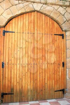 Royalty Free Photo of an Old Wooden Door