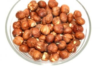 Royalty Free Photo of a Bowl of Hazelnuts