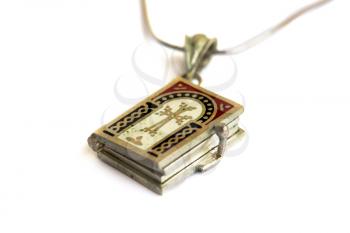 Royalty Free Photo of a Holy Bible Necklace