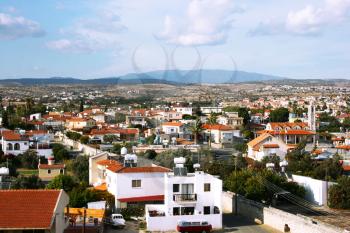 Royalty Free Photo of a Cyprus Village Scene
