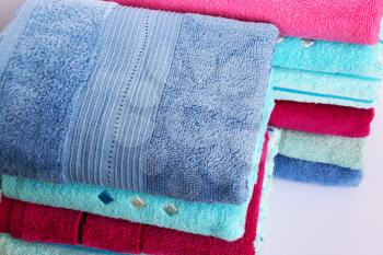 Royalty Free Photo of Stacked Towels