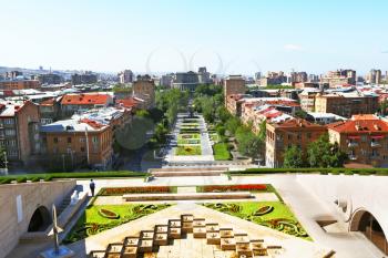 Royalty Free Photo of an Aerial View of Yerevan, Armenia