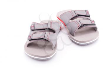 Sandals isolated on white background.