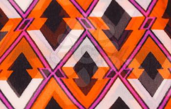 Colorful fabric background closeup picture.