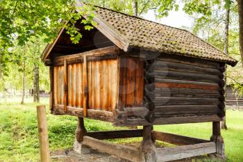 Traditional old wooden house in Oslo, Norway.