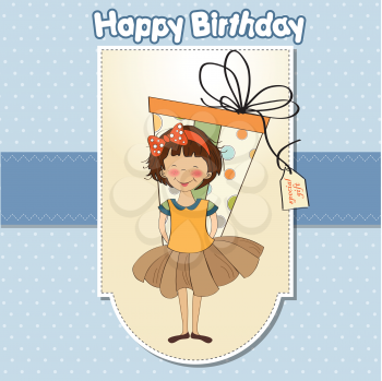 Royalty Free Clipart Image of a Birthday Card