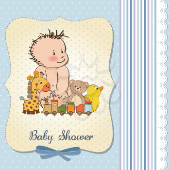 baby boy shower card
