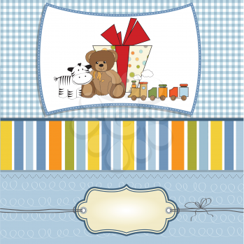 birthday greeting card with presents