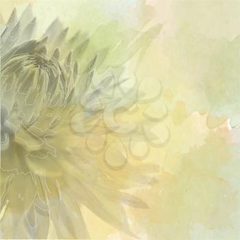 flower background on soft pastel color in blur style, eps10