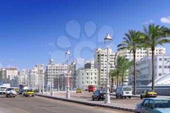 The Alexandria city , urban view, Egypt.