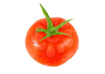 Single  tomato.  Isolated  over white